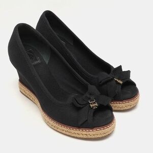 Tory Burch Black Wedge Shoes